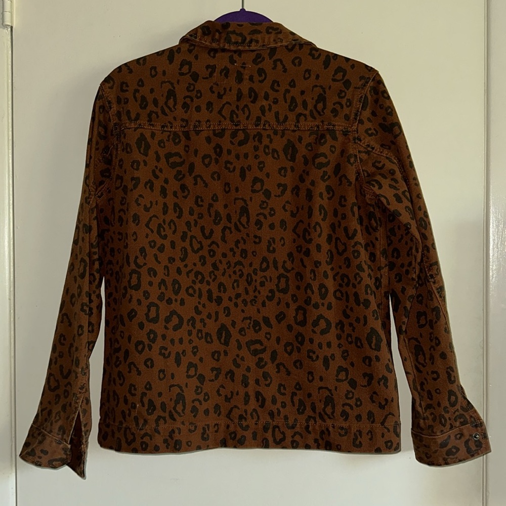 Universal Thread Leopard Print Chore Jacket - image 2